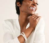 UltraFine 950 Silver 3-Strand Rolling Tubogas Bracelet Avg